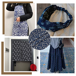 Chinese-style Printed Cotton Fabric&nbsp;DIY-BC0018-21A