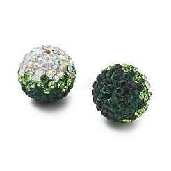 Gradient Color Design Polymer Clay Rhinestone Beads&nbsp;CLAY-NH0001-03A