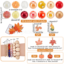 DIY Thanksgiving Day Jewelry Making Finding Kit&nbsp;DIY-PH0013-94