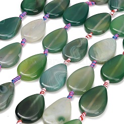 Natural Banded Agate/Striped Agate Beads Strands&nbsp;GG-CBA367E-01A