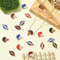 60Pcs 12 Styles Zinc Alloy Enamel Sport Connector Charms&nbsp;FIND-CJ0003-78