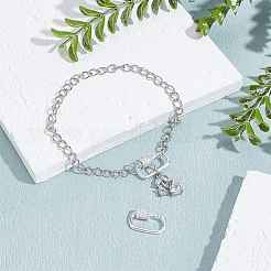 2Pcs 925 Sterling Silver Rhinestone Clasps&nbsp;FIND-PH0022-30B