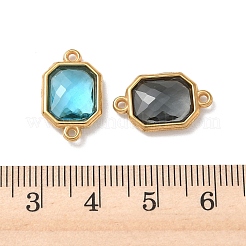 304 Stainless Steel Rhinestone Connector Charms&nbsp;STAS-P453-02G-M