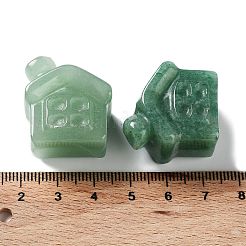 Natural Green Aventurine Carved Healing House Figurines&nbsp;DJEW-P015-01C
