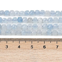 Natural Aquamarine Beads Strands&nbsp;G-L625-B02-4x4mm