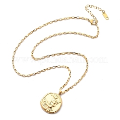 304 Stainless Steel Constellation Pendant Necklaces&nbsp;NJEW-K392-01G-06