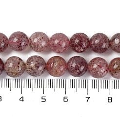 Natural Strawberry Quartz Beads Strands&nbsp;G-J373-16-9mm