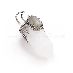 Natural Quartz Crystal Pointed Pendants&nbsp;G-I275-01F
