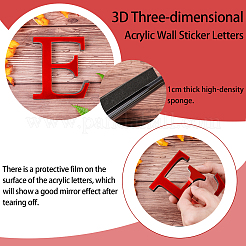 Acrylic Mirror Wall Stickers Decal&nbsp;DIY-CN0001-13B-E