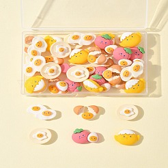 40Pcs Opaque Resin Cabochons&nbsp;CRES-FS0001-21