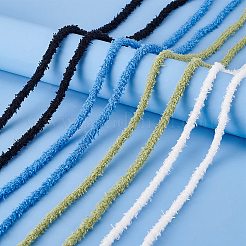 4 Pairs 4 Colors Plush Polyester Shoelaces&nbsp;FIND-GO0002-83
