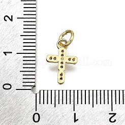 Brass Micro Pave Cubic Zirconia Pendants&nbsp;KK-Z100-39G-02