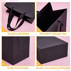 60Pcs Paper Packing Bags with Handle&nbsp;CARB-WA0001-01B