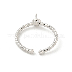 Brass Cup Peg Open Cuff Ring Settings&nbsp;LS-KK-G518-02P-02