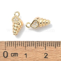 Brass Micro Pave Cubic Zirconia Pendants&nbsp;KK-A194-05G