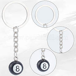 10Pcs Platinum Alloy Resin Keychains&nbsp;KEYC-BM0001-19