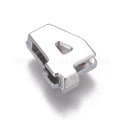 Alloy Rhinestone Slide Charms&nbsp;PALLOY-WH0065-28D