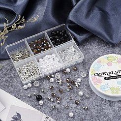 DIY Imitation Pearl and Gemstone Beads Bracelets Making Kit&nbsp;DIY-YW0004-33