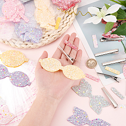 DIY Luminous Bowknot Hair Clip Making Kit&nbsp;DIY-GL0003-90