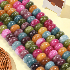 2 Strands Dyed Natural White Jade Beads Strands&nbsp;G-PA0001-74A