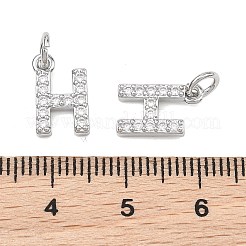 SHEGRACE Brass Micro Pave Clear Cubic Zirconia Pendants&nbsp;XGRQ29531-394P-H
