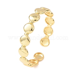 Brass Cuff Bangles for Women&nbsp;BJEW-C140-29G