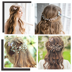 8Pairs 8 Style Double Layers Tulle Butterfly Alligator Hair Clips&nbsp;PHAR-CP0001-06