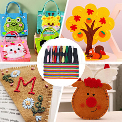 40Pcs Square Felt Fabric&nbsp;DIY-CY0003-37