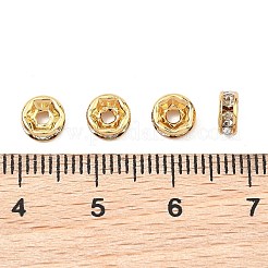 SHEGRACE Brass Micro Pave Clear Cubic Zirconia Spacer Beads&nbsp;XGRQ1U087-362G