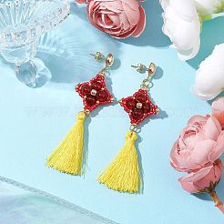 Natural Carnelian Stud Earrings&nbsp;EJEW-MZ00282-03