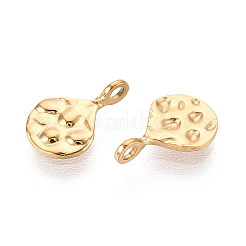 304 Stainless Steel Teardrop Charms&nbsp;STAS-T072-42G
