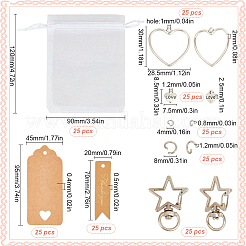 DIY Thank You Love Alloy Keychain Making Kit&nbsp;DIY-SC0024-68