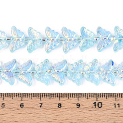 Transparency Electroplate Glass Beads Strands&nbsp;GLAA-T023-39A-06