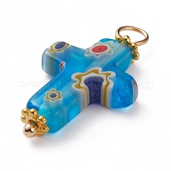 Handmade Millefiori Glass Pendants&nbsp;PALLOY-JF00577