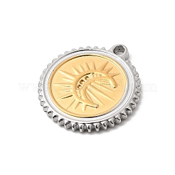 Two Tone 304 Stainless Steel Pendants&nbsp;LS-STAS-B120-03GP-02