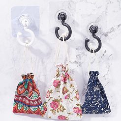 6Pcs 2 Colors Rotatable Self Adhesive Plastic Hook Hangers&nbsp;AJEW-GF0007-27