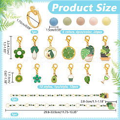 Green Plants Theme DIY Knitting Tool Sets&nbsp;HJEW-NB00149