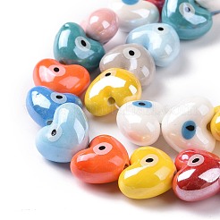 Handmade Porcelain Beads Strands&nbsp;PORC-K003-02