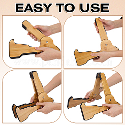 Wood & EVA Foam Folding Guitar Holders&nbsp;AJEW-WH0077-238