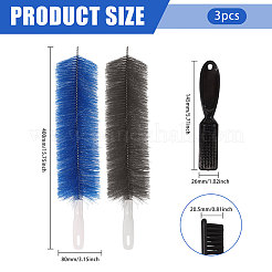 2Pcs 2 Colors Plastic & Nylon Brushes&nbsp;TOOL-CA0001-35