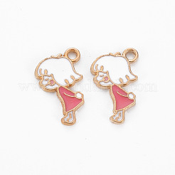 Alloy Enamel Pendants&nbsp;ENAM-N054-68B-NR