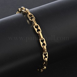 5MM 304 Stainless Steel Oval Link Chain Bracelets&nbsp;SA-CBA2696-08G