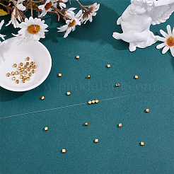 40Pcs 304 Stainless Steel Beads&nbsp;STAS-HY0002-06G