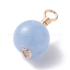 Natural & Dyed White Jade Wire Wrapped Pendants&nbsp;PALLOY-JF01146