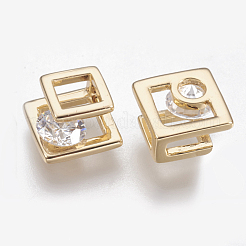 Brass Cubic Zirconia Charms&nbsp;KK-T029-80G