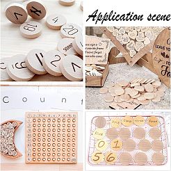 Unfinished Natural Poplar Wood Cabochons&nbsp;WOOD-NB0001-94
