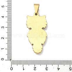 304 Stainless Steel Pendants&nbsp;STAS-F336-09G-01