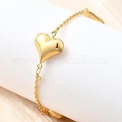 304 Stainless Steel Link Bracelets for Women&nbsp;BJEW-P354-01A-G