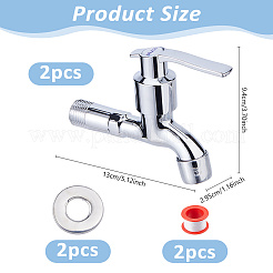Brass Outlet Tap&nbsp;AJEW-WH0752-401