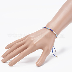 Adjustable Nylon Thread Braided Bead Bracelets&nbsp;BJEW-JB06160-05